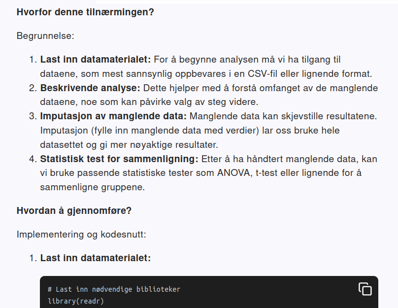 svar fra GPT UiO